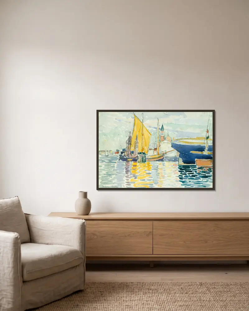 Wenecja – Giudecca, Henri-Edmond Cross w ramie na ścianie
