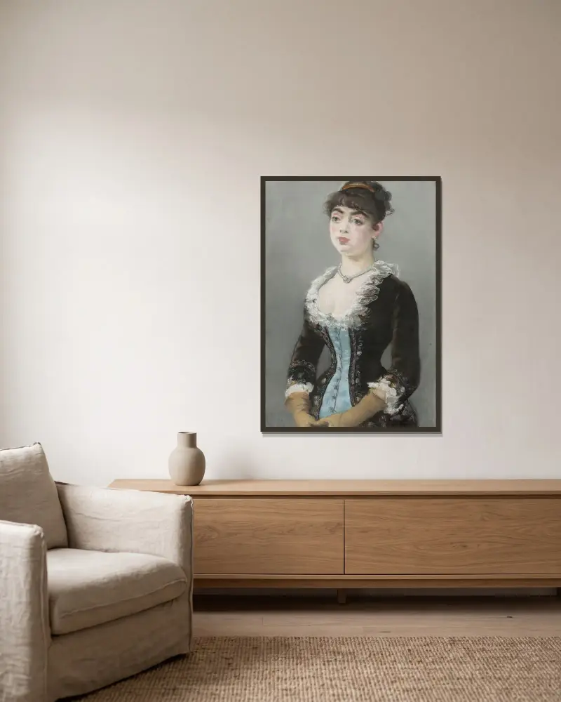 Madame Michel-Lévy von Édouard Manet gerahmt an einer Wand