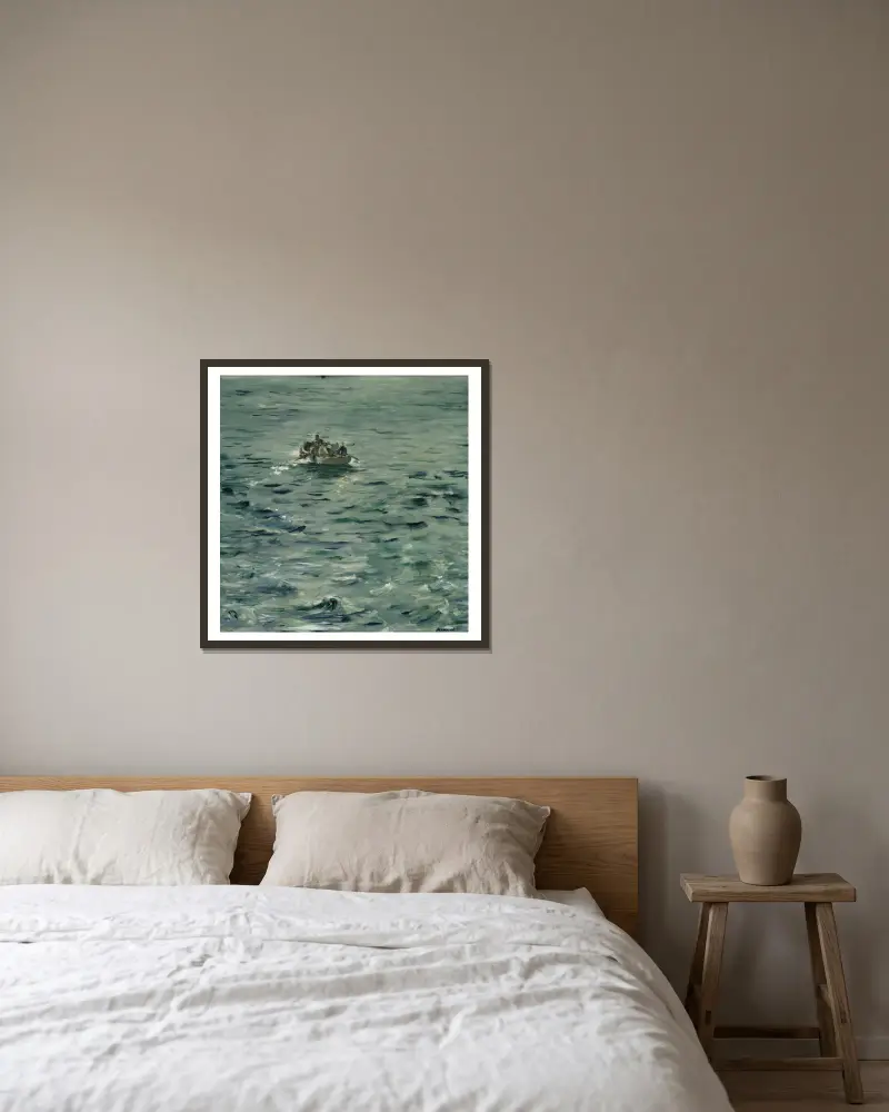 Rocheforts Flucht, 1881 – Nr. 1 von Édouard Manet gerahmt an einer Wand
