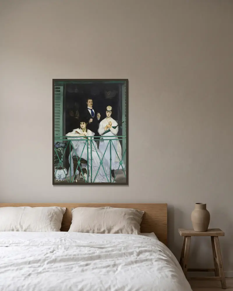 Der Balkon von Édouard Manet gerahmt an einer Wand