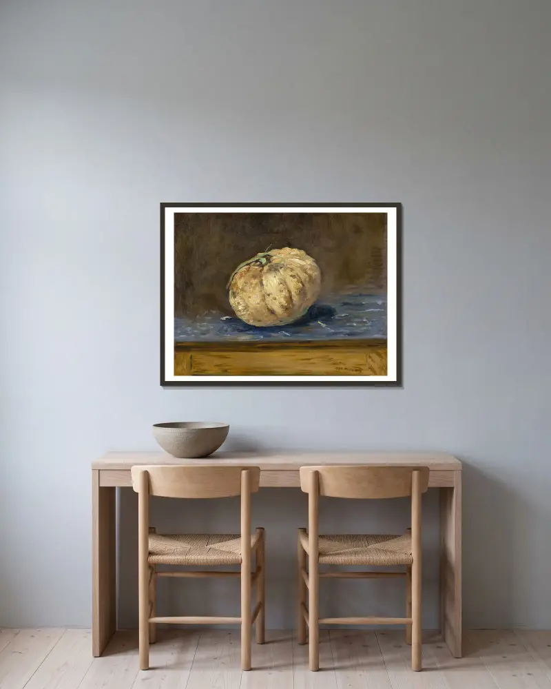 Melonen, Édouard Manet v rámu na stěně