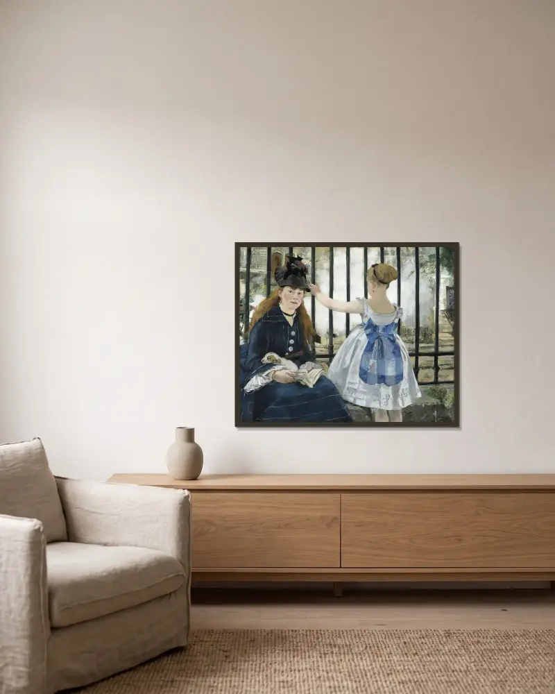 Kolej żelazna, Édouard Manet w ramie na ścianie