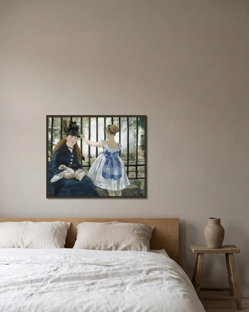 Kolej żelazna, Édouard Manet w ramie na ścianie