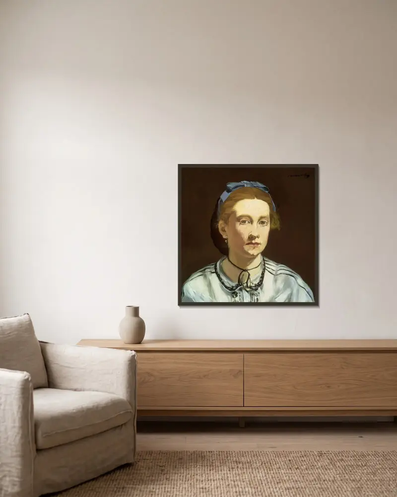 Victorine Meurent, Édouard Manet v rámu na stěně