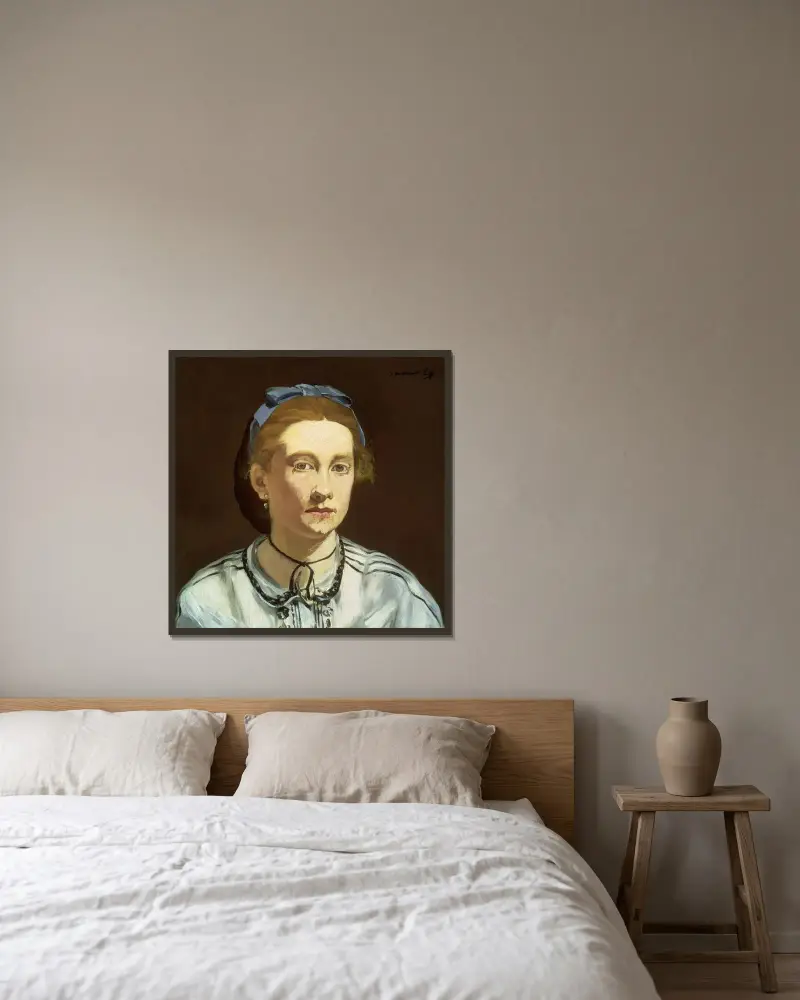 Victorine Meurent, Édouard Manet v rámu na stěně