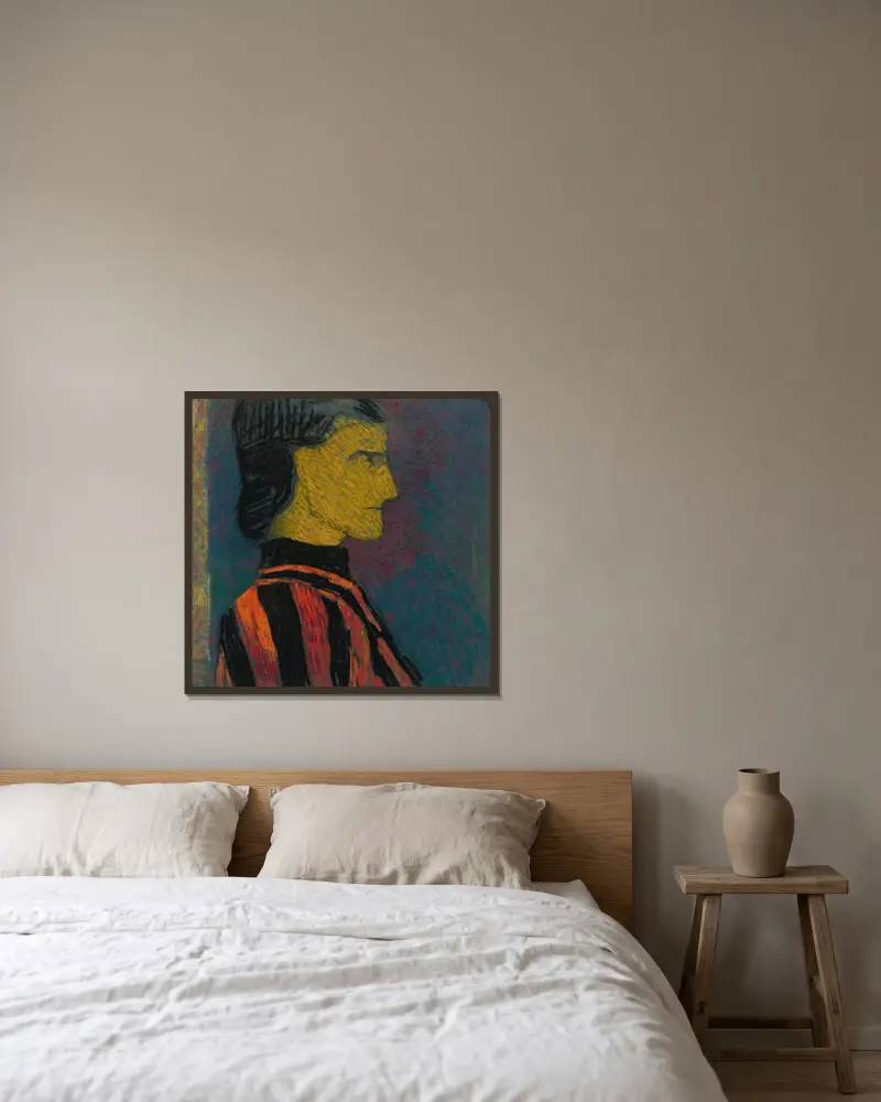 Büste eines Mannes im Anzug von Édouard Vuillard gerahmt an einer Wand