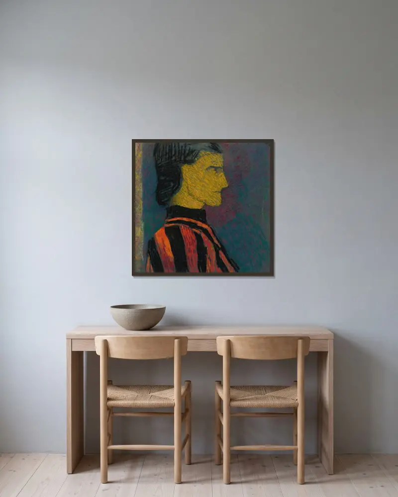 Büste eines Mannes im Anzug von Édouard Vuillard gerahmt an einer Wand