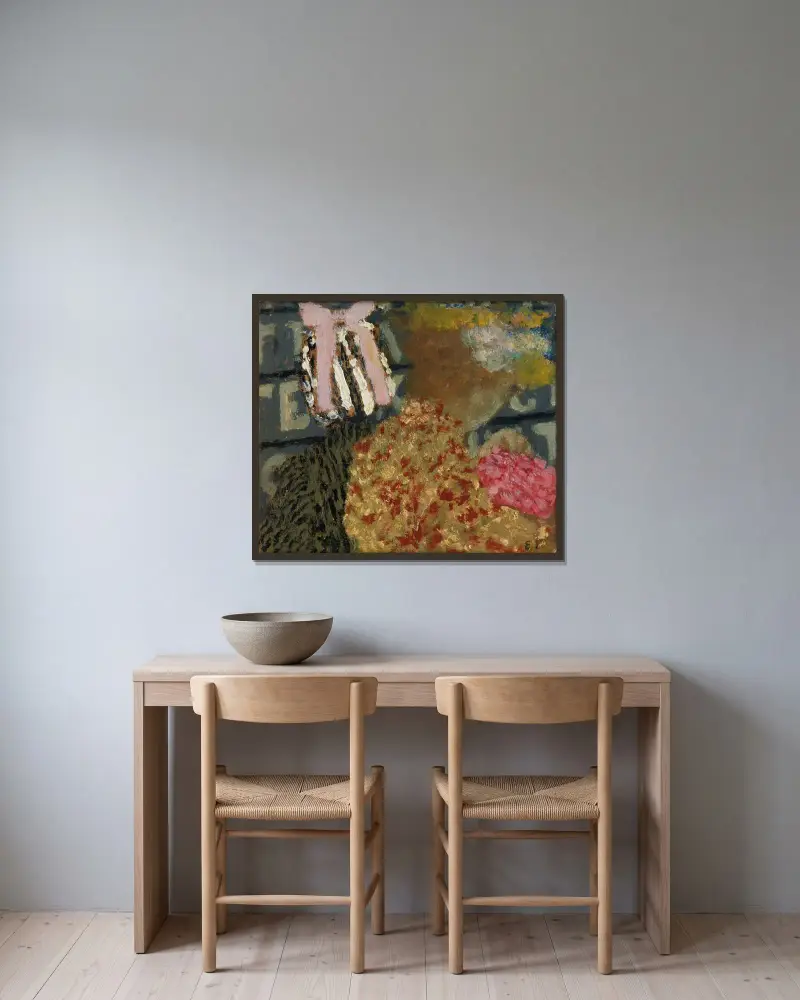 Amman av Édouard Vuillard inramad på en vägg