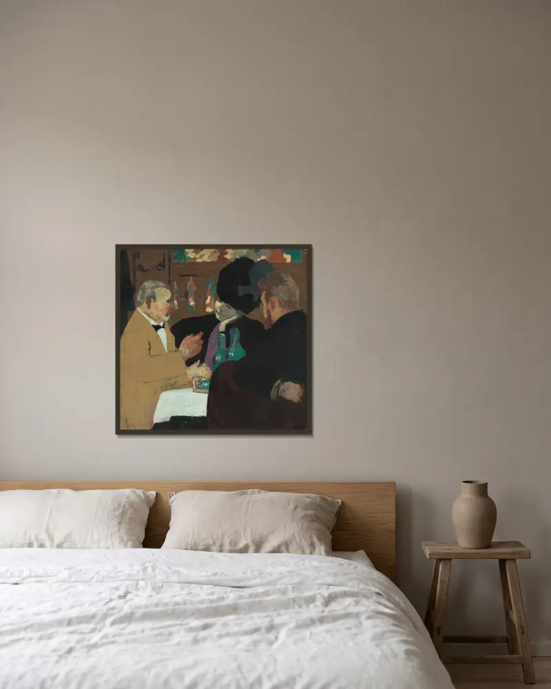 Przyjemnościowe towarzystwo, Édouard Vuillard w ramie na ścianie