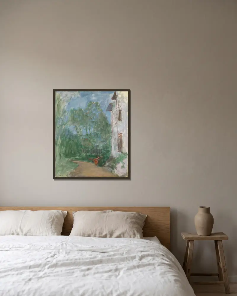 Cesta před domem, Édouard Vuillard v rámu na stěně
