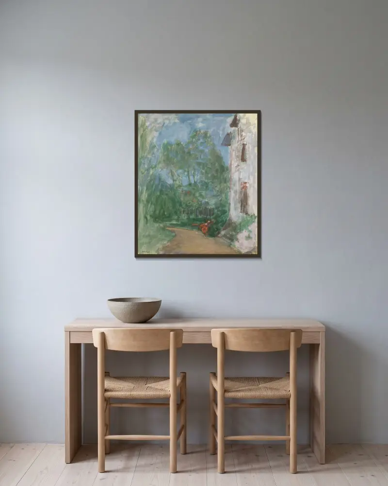 Cesta před domem, Édouard Vuillard v rámu na stěně