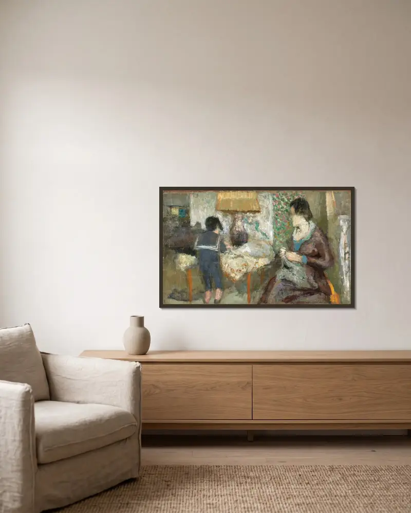 Le col marin av Édouard Vuillard inramad på en vägg