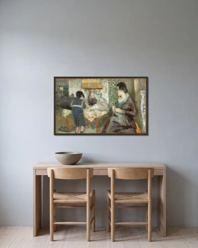 Le col marin av Édouard Vuillard inramad på en vägg
