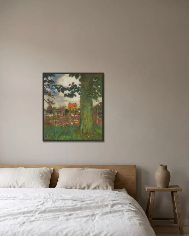 Hönshuset på slottet Clayes av Édouard Vuillard inramad på en vägg