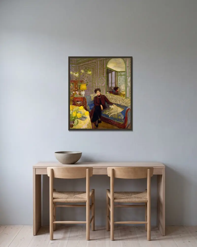 Marcelle Aron (Madame Tristan Bernard) von Édouard Vuillard gerahmt an einer Wand