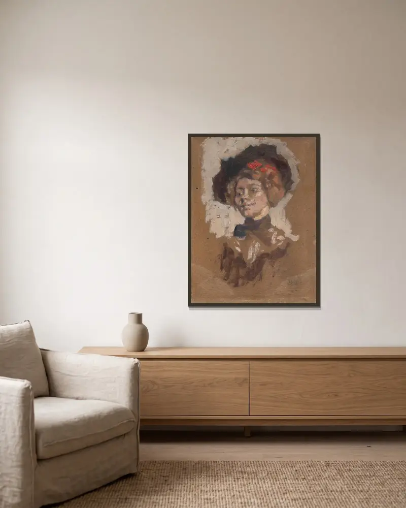Suzanne Tristan Bernard von Édouard Vuillard gerahmt an einer Wand