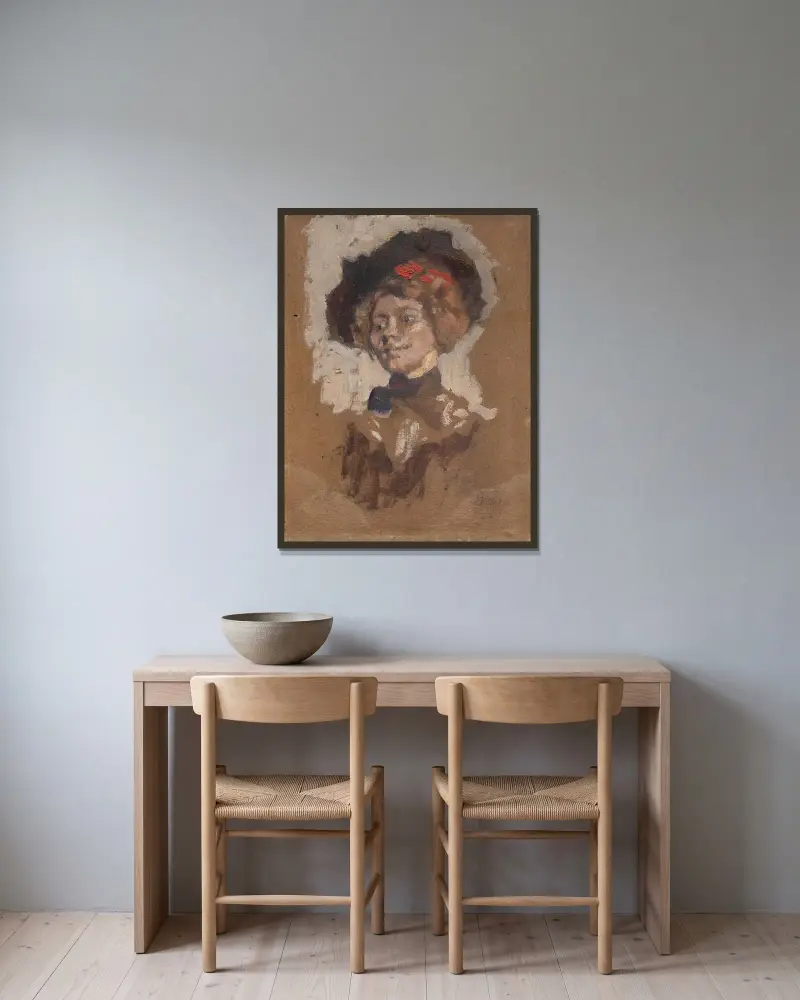 Suzanne Tristan Bernard von Édouard Vuillard gerahmt an einer Wand