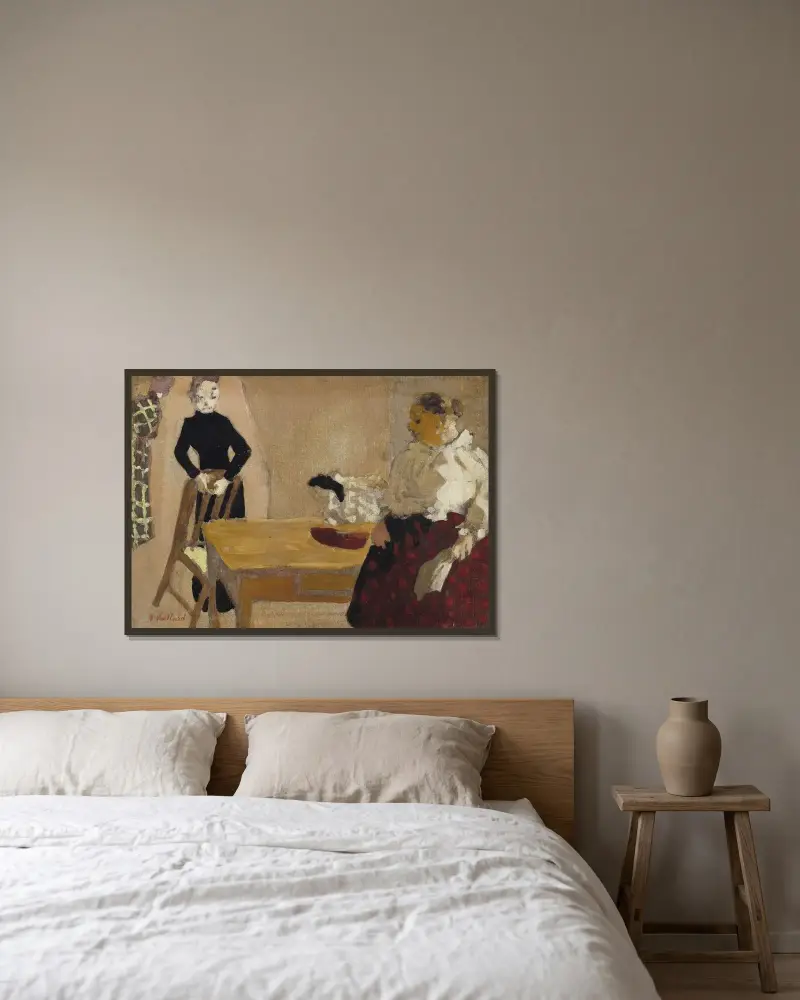 Rozmowa, Édouard Vuillard w ramie na ścianie