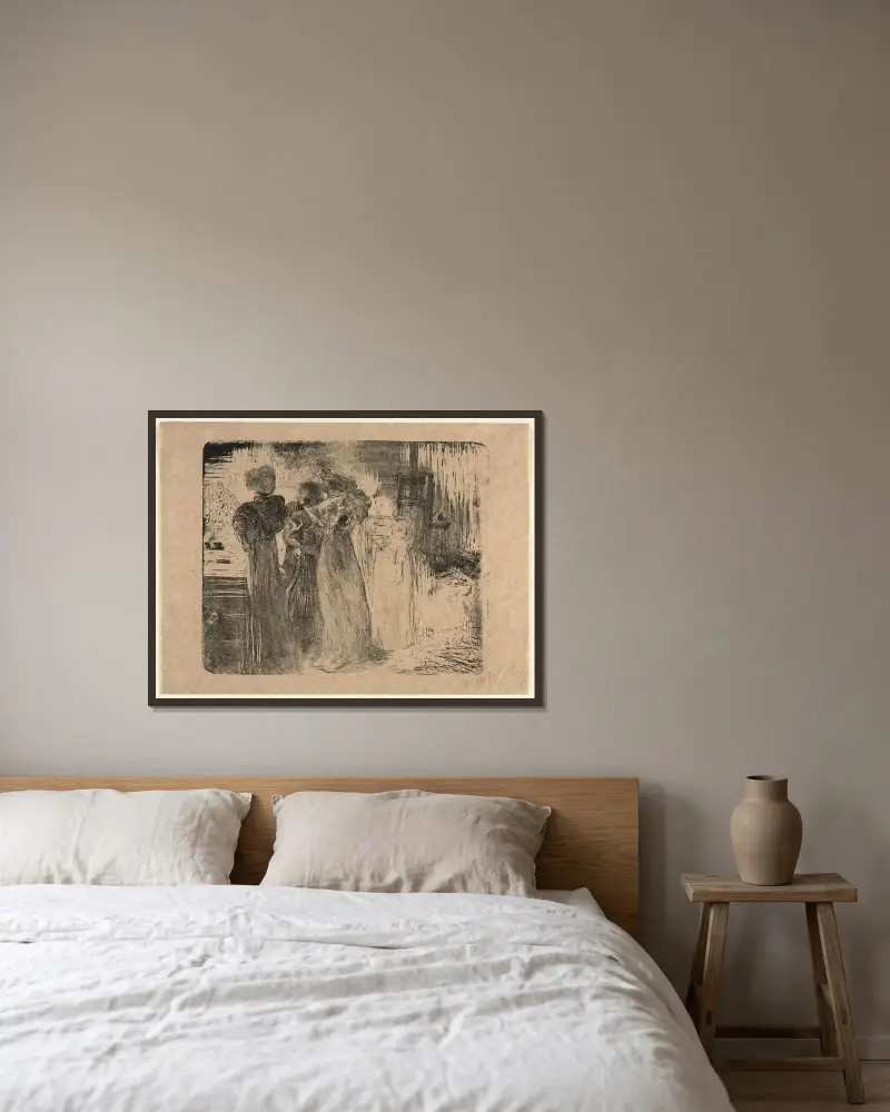 Ateliér, Édouard Vuillard v rámu na stěně