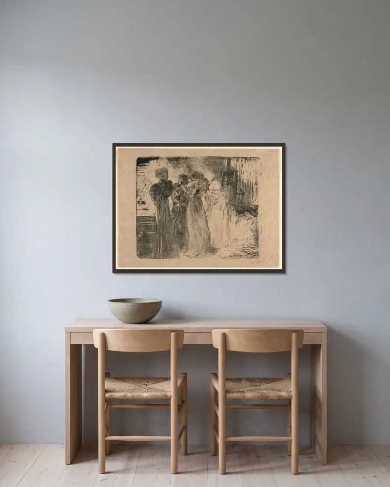 Ateliér, Édouard Vuillard v rámu na stěně