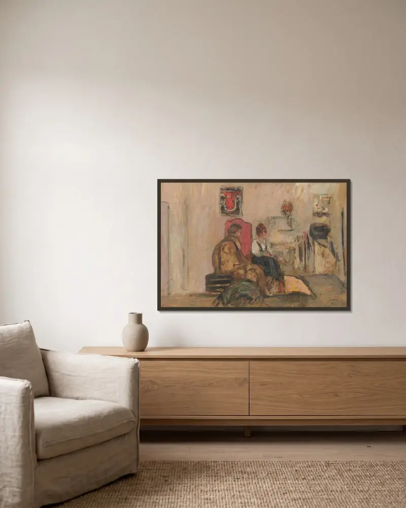 Yvonne Printemps w swojej loży, Édouard Vuillard w ramie na ścianie