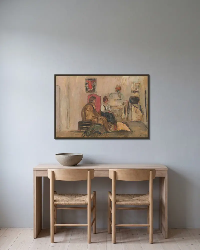Yvonne Printemps w swojej loży, Édouard Vuillard w ramie na ścianie