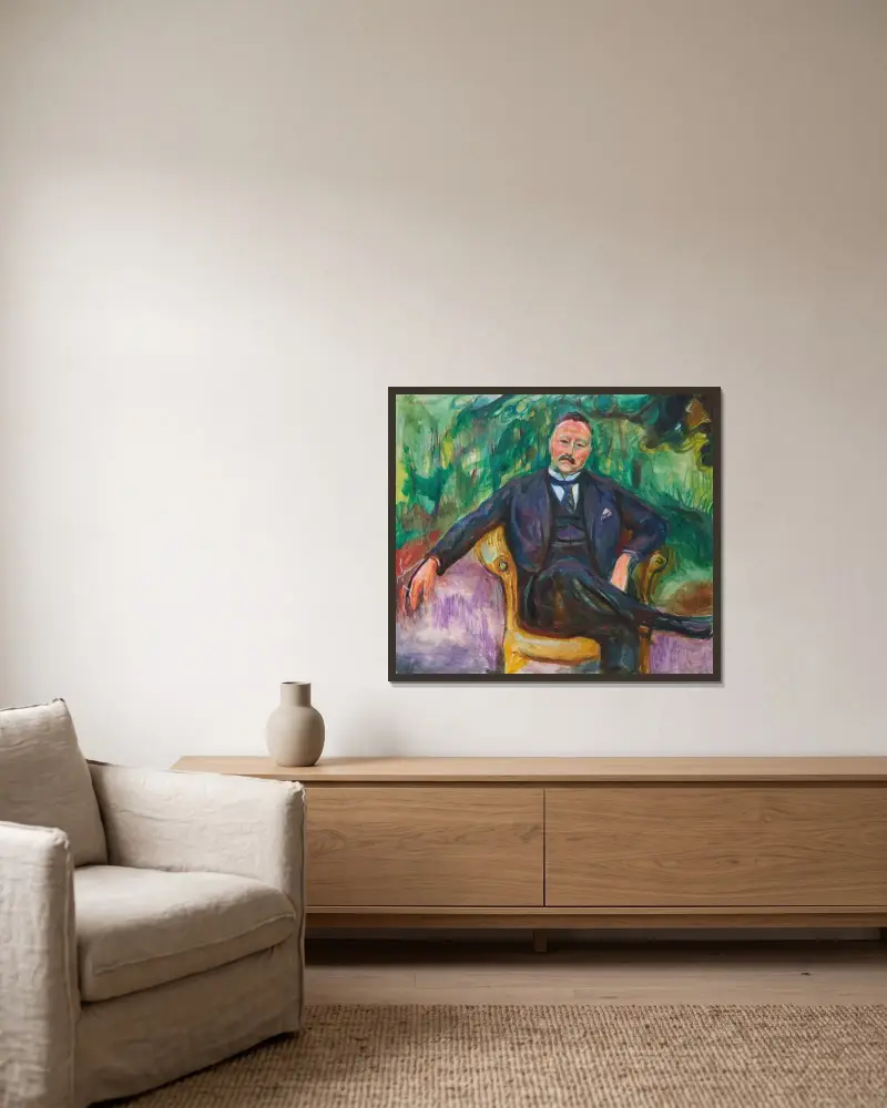 Heinrich C. Hudtwalcker, Edvard Munch w ramie na ścianie