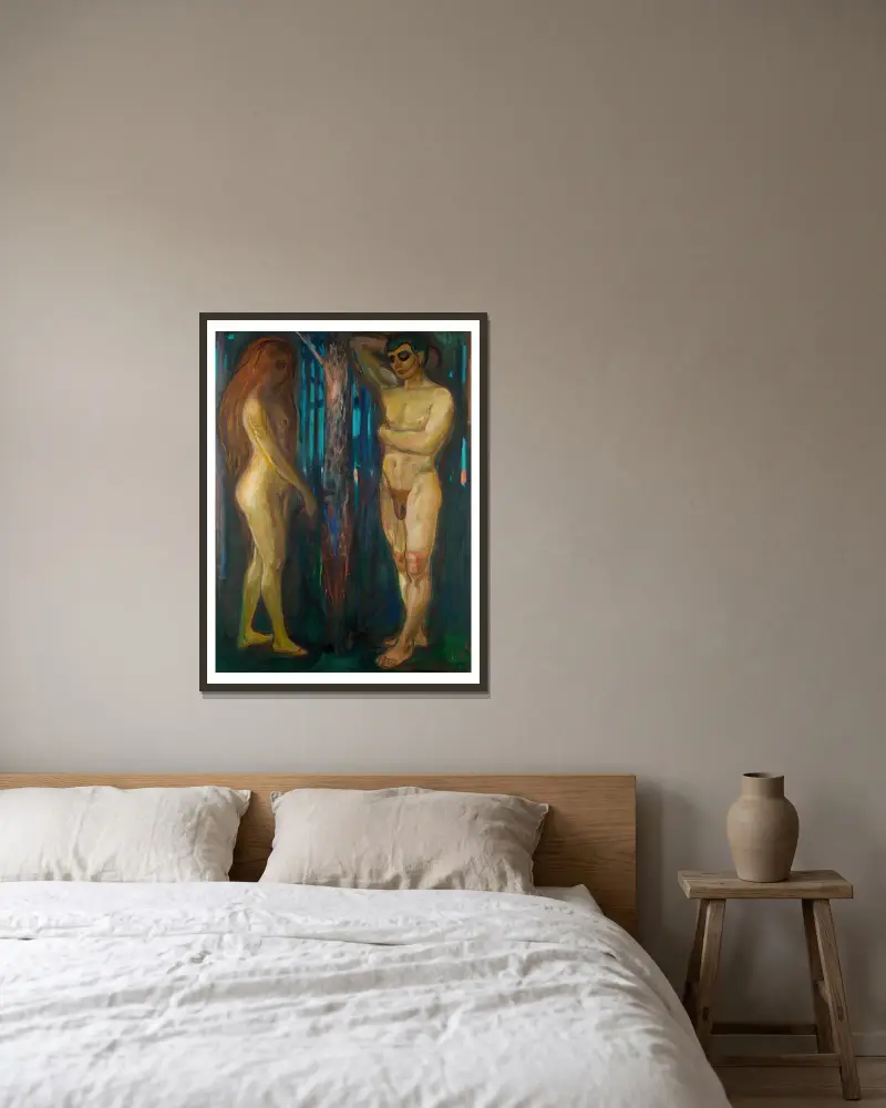 Metabolizm, Edvard Munch w ramie na ścianie