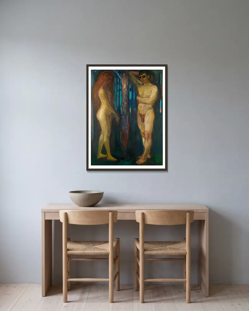 Metabolizm, Edvard Munch w ramie na ścianie