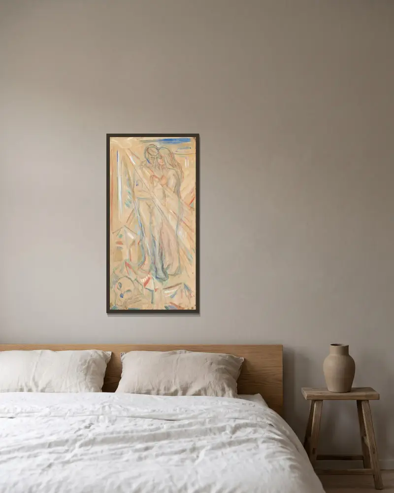 Physics av Edvard Munch inramad på en vägg