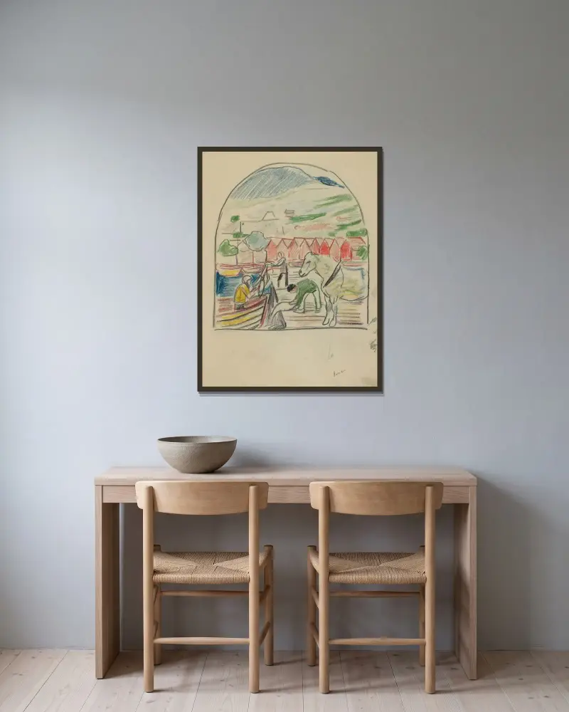 Bez tytułu 14, Edvard Munch w ramie na ścianie