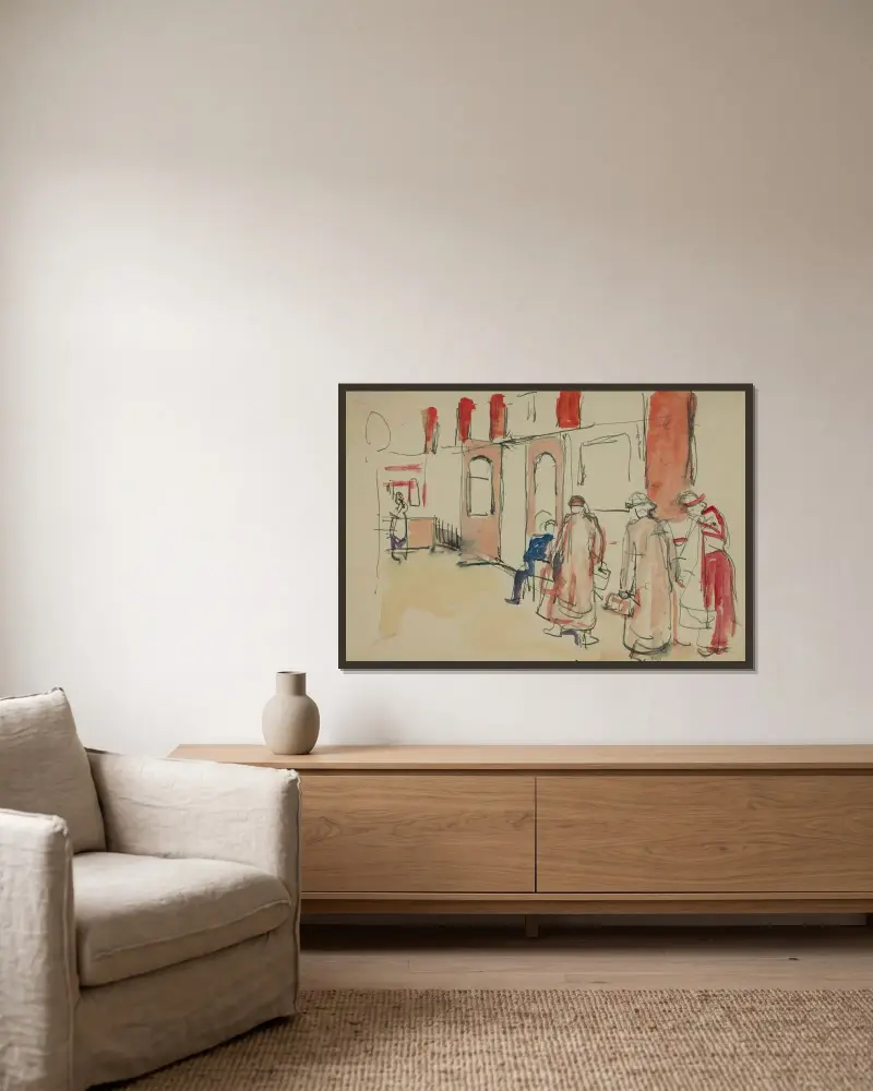 Bez tytułu 26, Edvard Munch w ramie na ścianie
