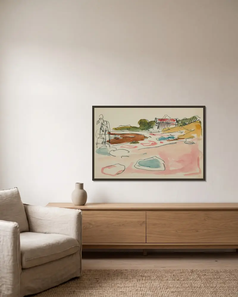 Bez tytułu 3, Edvard Munch w ramie na ścianie