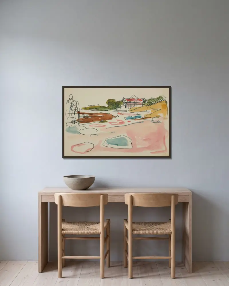 Bez tytułu 3, Edvard Munch w ramie na ścianie