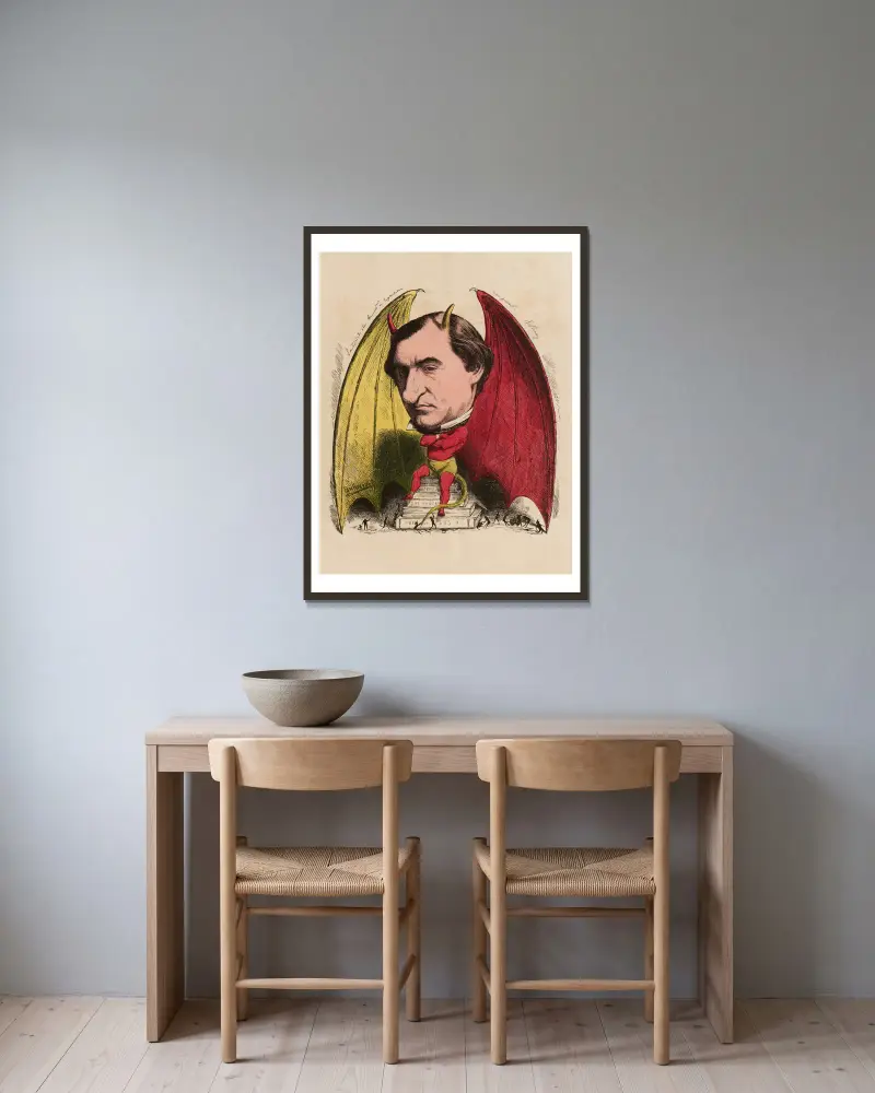 Ernest Renan, Edward Ancourt v rámu na stěně