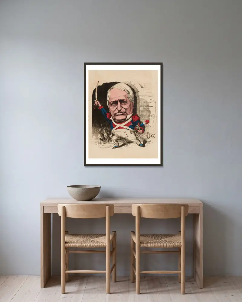 Henry Monnier, Edward Ancourt v rámu na stěně