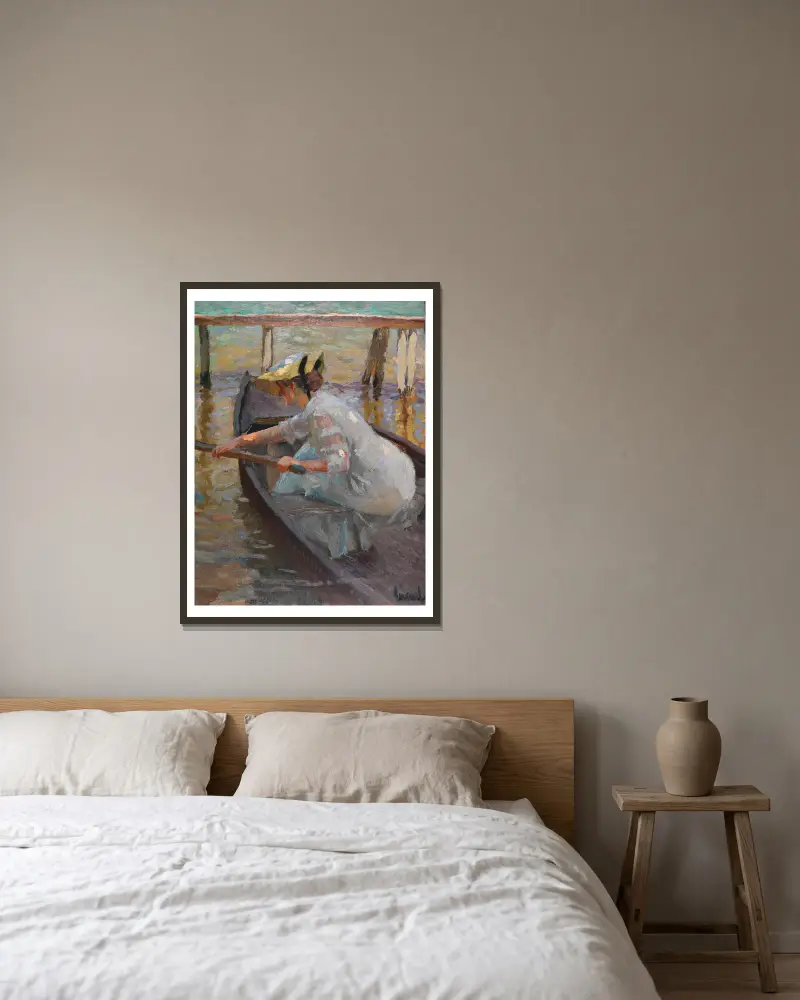 Večerní projížďka, Edward Cucuel v rámu na stěně