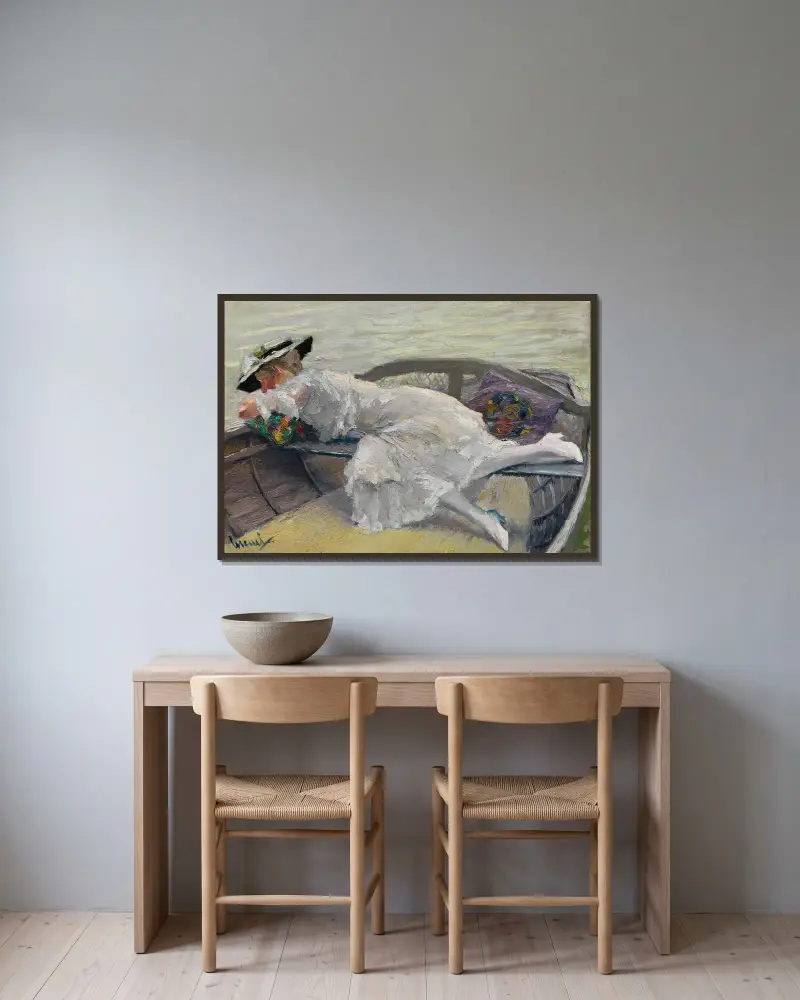 Piękna godzina, Edward Cucuel w ramie na ścianie