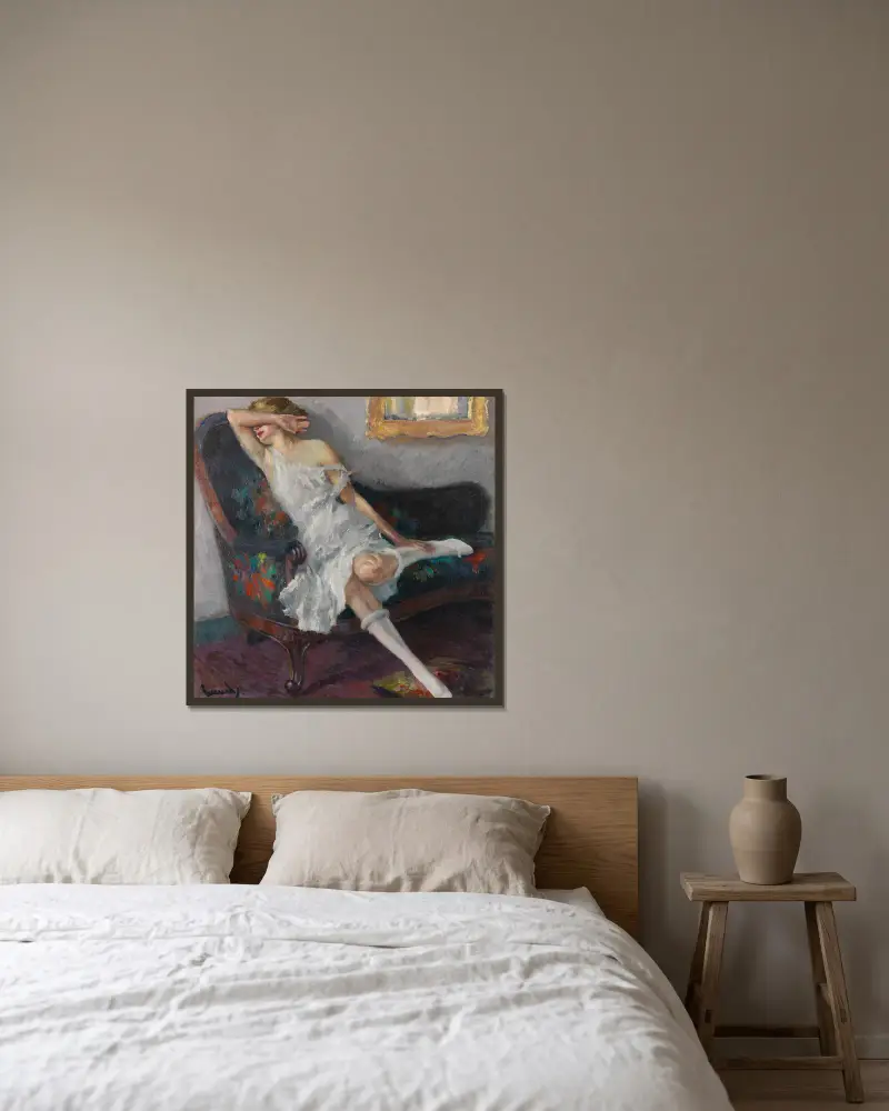 Plachá, Edward Cucuel v rámu na stěně