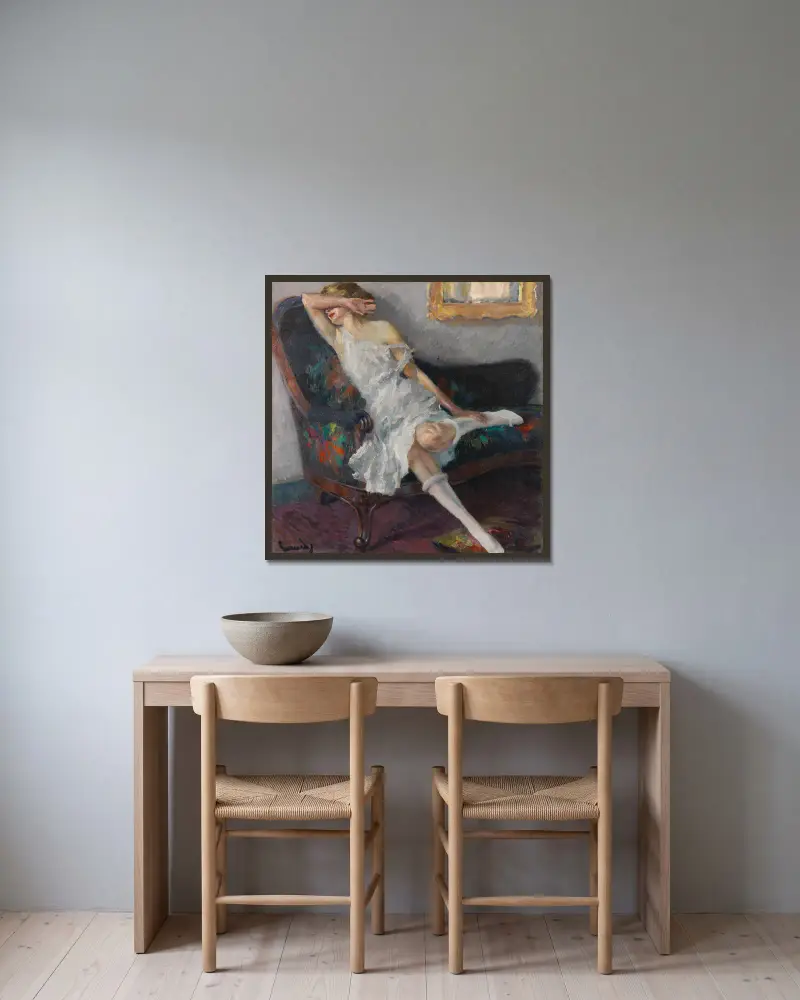 Plachá, Edward Cucuel v rámu na stěně