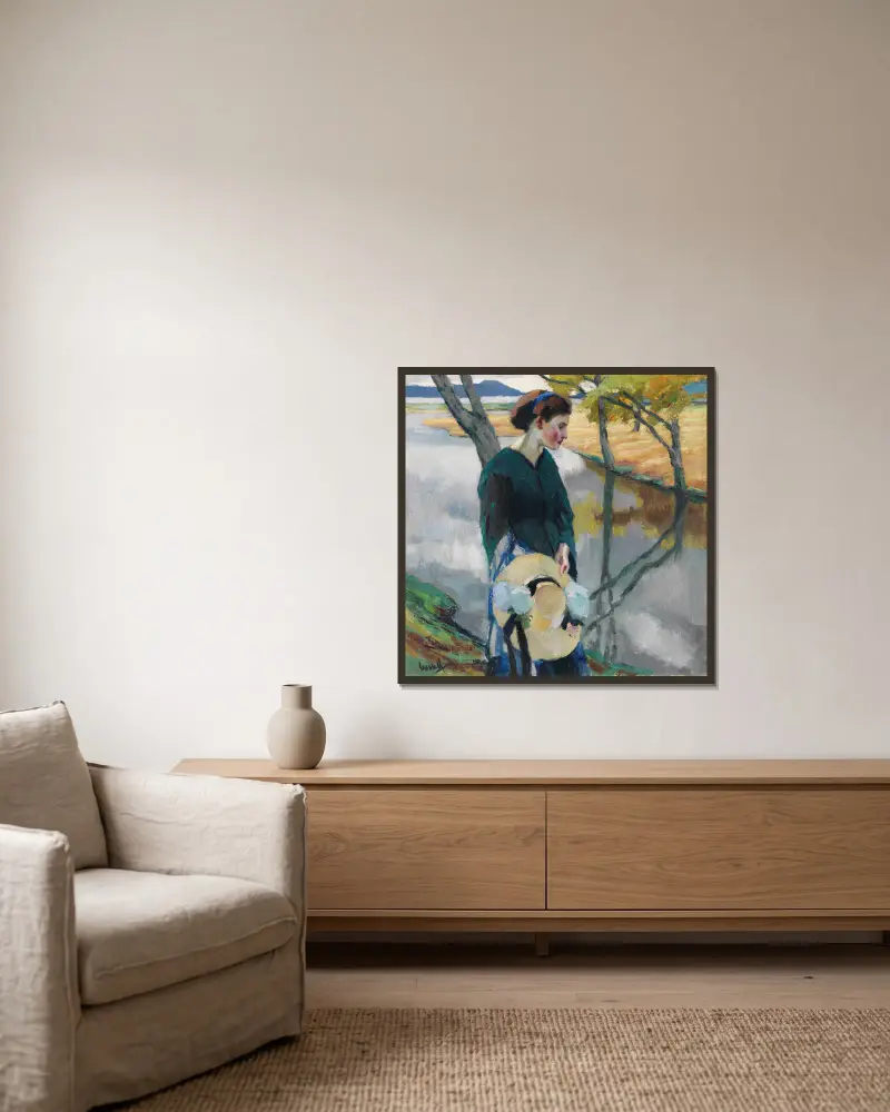 Późne lato, Edward Cucuel w ramie na ścianie