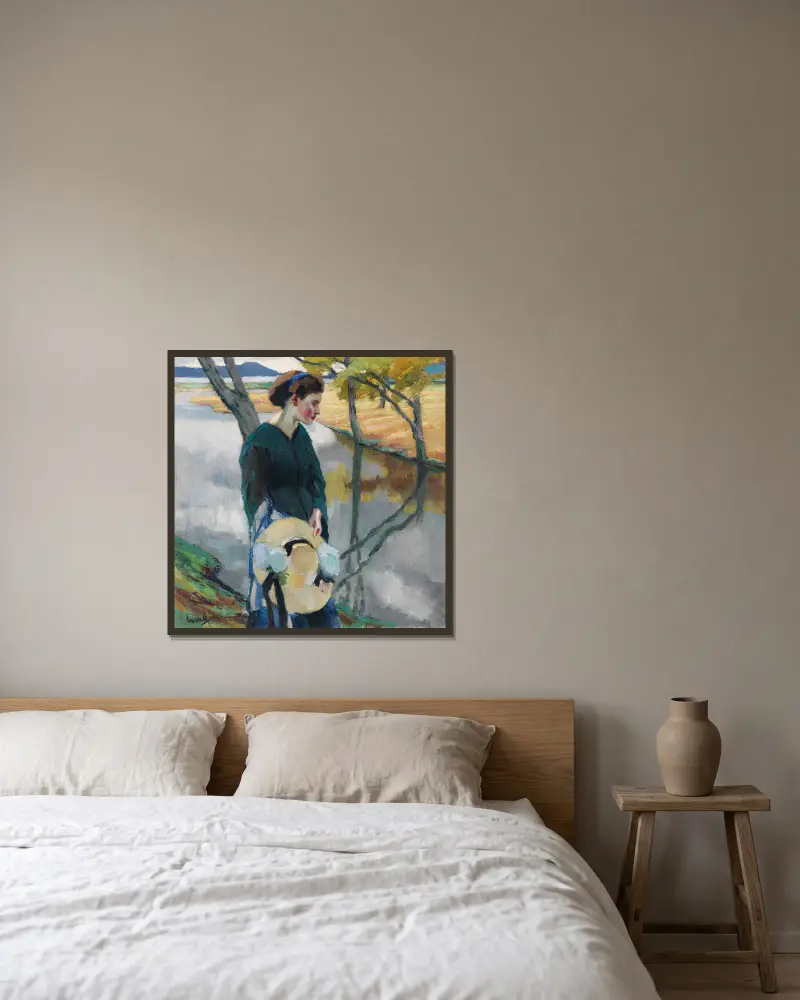 Późne lato, Edward Cucuel w ramie na ścianie