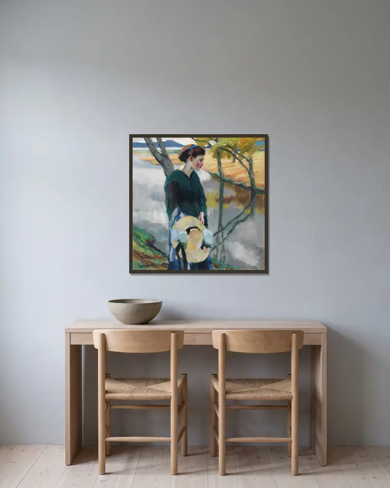 Późne lato, Edward Cucuel w ramie na ścianie