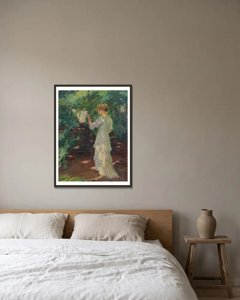 Leśny cień, Edward Cucuel w ramie na ścianie