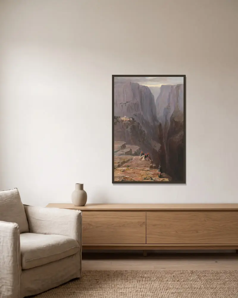 Zagori, Grecja, Edward Lear w ramie na ścianie