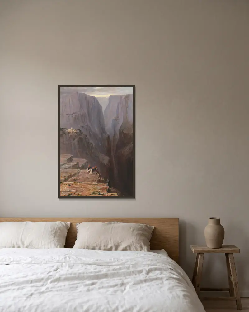Zagori, Grecja, Edward Lear w ramie na ścianie