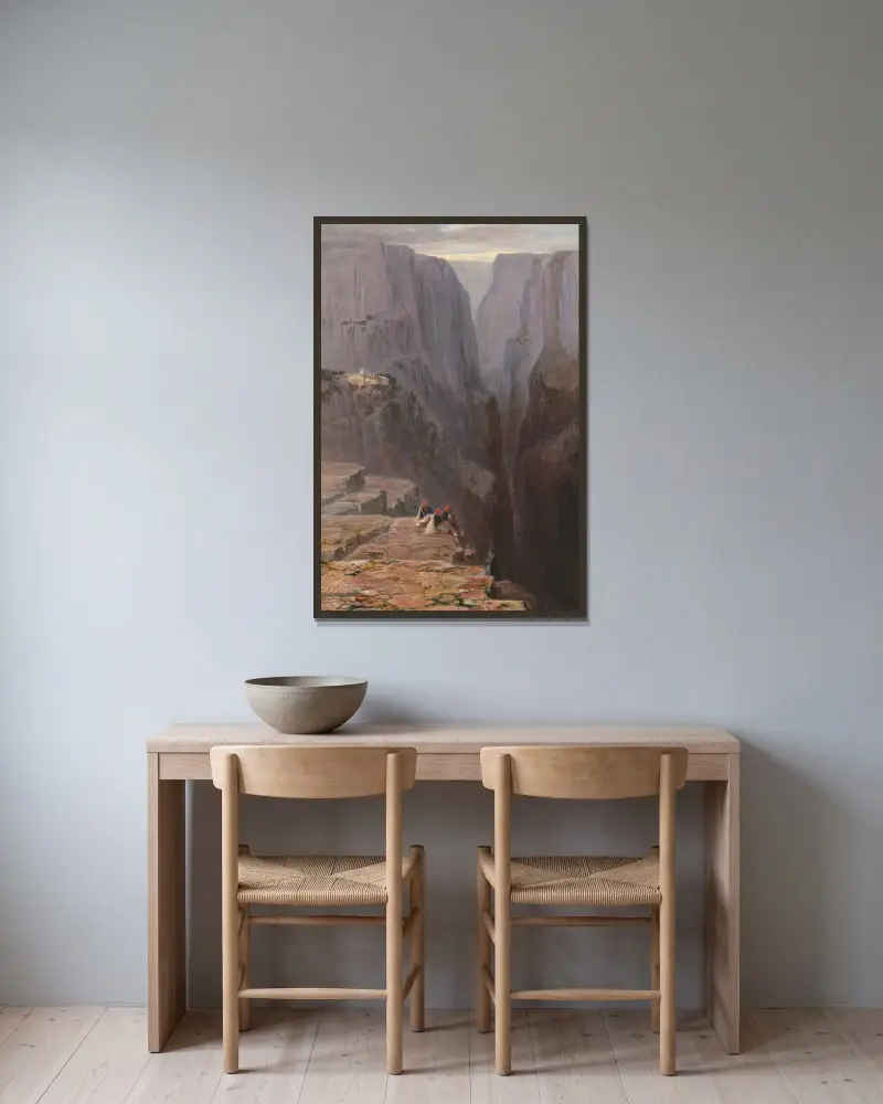 Zagori, Grecja, Edward Lear w ramie na ścianie