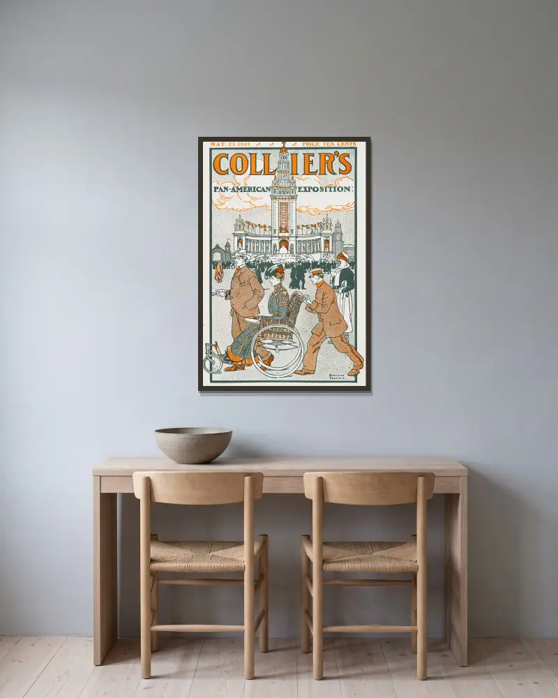 Collier’s, Pan-American Exposition, Edward Penfield v rámu na stěně
