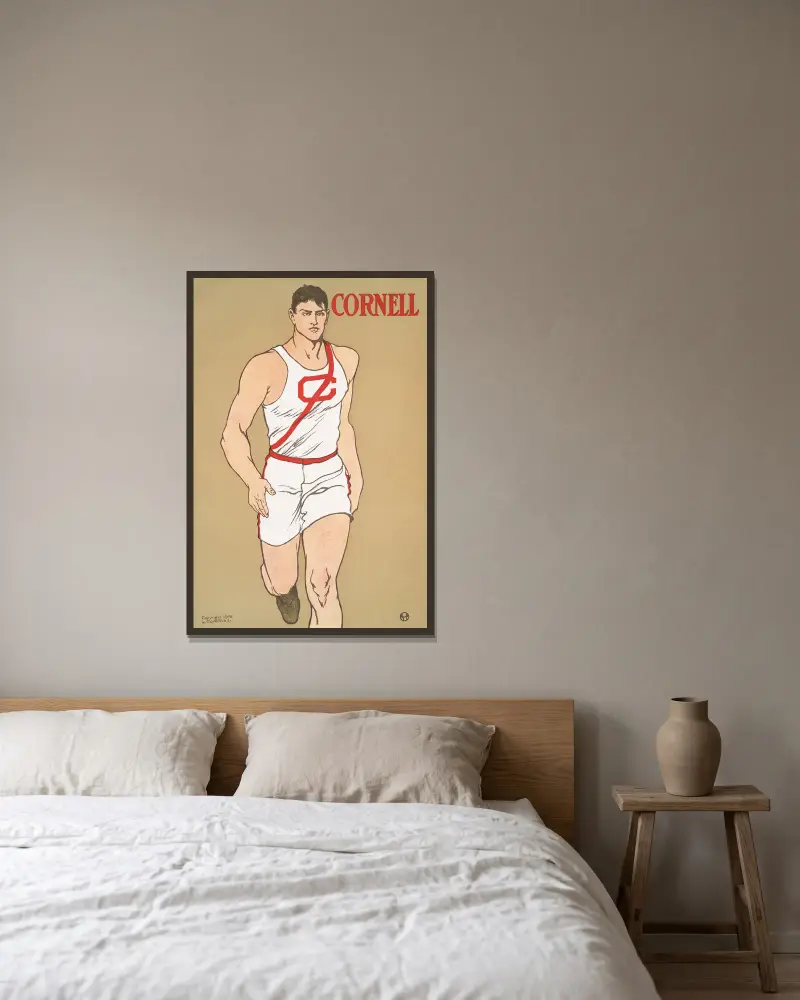 Cornell, 1908 – Nr. 2, Edward Penfield w ramie na ścianie