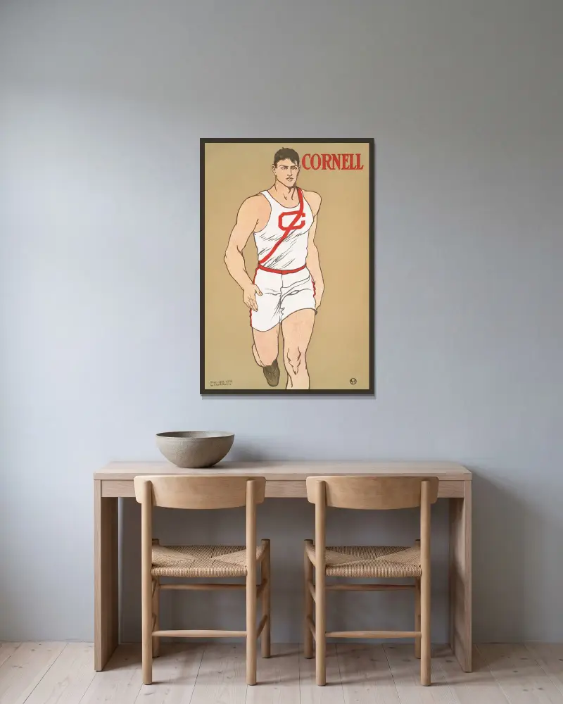 Cornell, 1908 – Nr. 2, Edward Penfield w ramie na ścianie